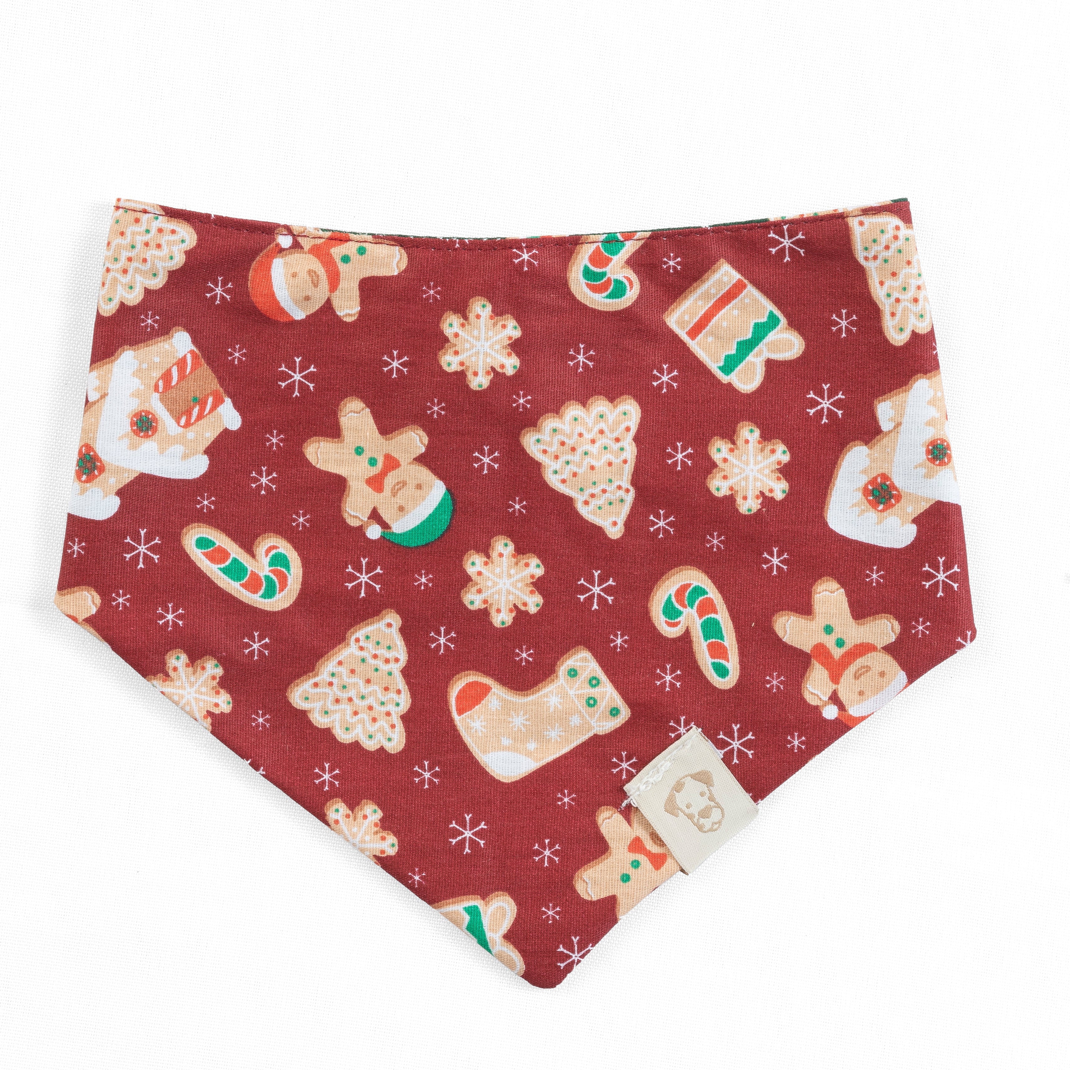 Pet Bandana Holiday Cookies Reversible | Christmas Collection