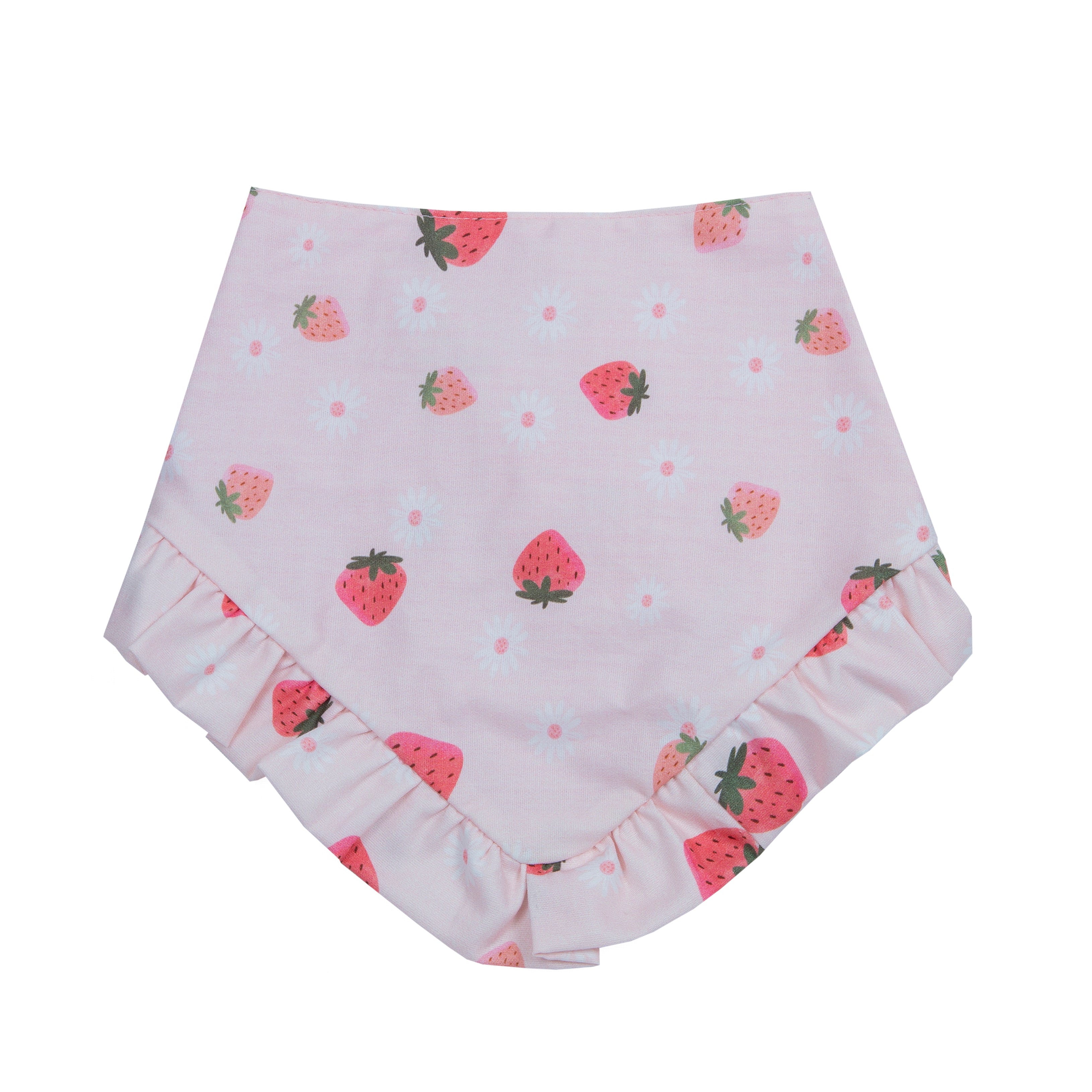 Pet Bandana Strawberry Field Skirt / Ruffle | Sunny Days Collection - Summer (Reversible)