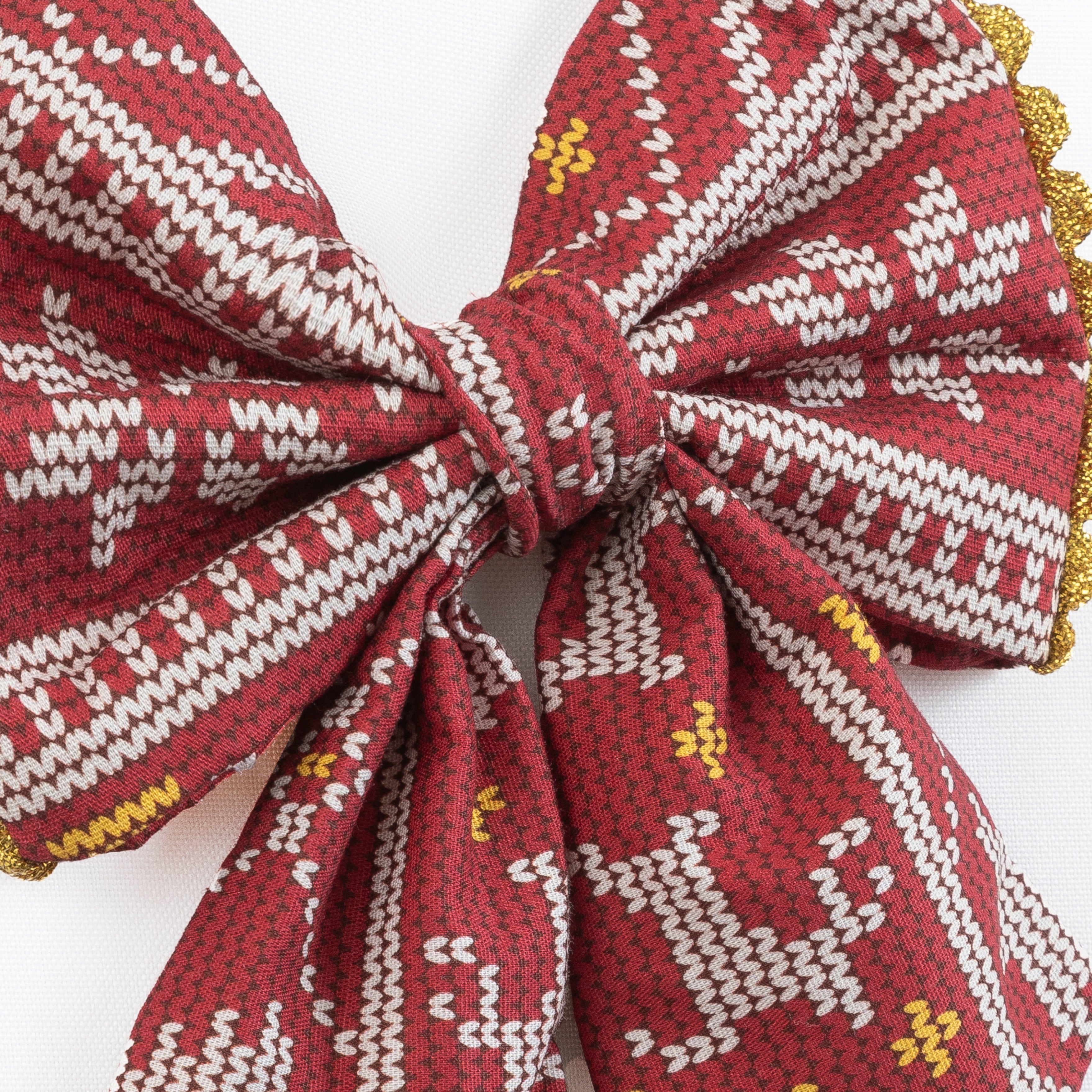 Christmas Dog Bow Holiday Flair |  (Slip on collar)