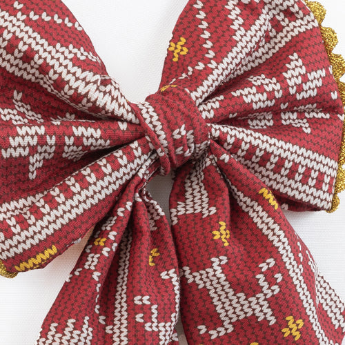 Christmas Dog Bow Holiday Flair |  (Slip on collar)